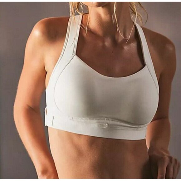 NWT FP Movement S Sports Bra Free People White 97527